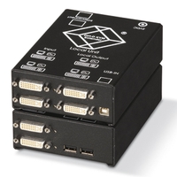 ACS4422A-R2-SM: (4) Single Link DVI-D, USB HID, Audio, RS-232