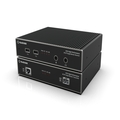 KVXHP Series KVM Extender over CATx/Fiber - Single-Monitor, 4K DisplayPort, USB 2.0 Hub, Serial, Audio, Local Video