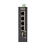 LIG401A: -40 to +75° C, (4) 10/100/1000M RJ45 + (1) SFP-slot, 12-58 VDC